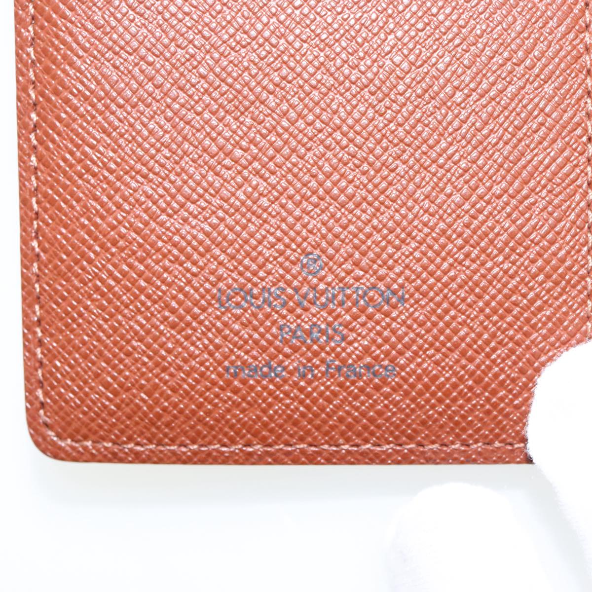 LOUIS VUITTON Monogram Agenda PM Day Planner Cover R20005 LV Auth 99222A