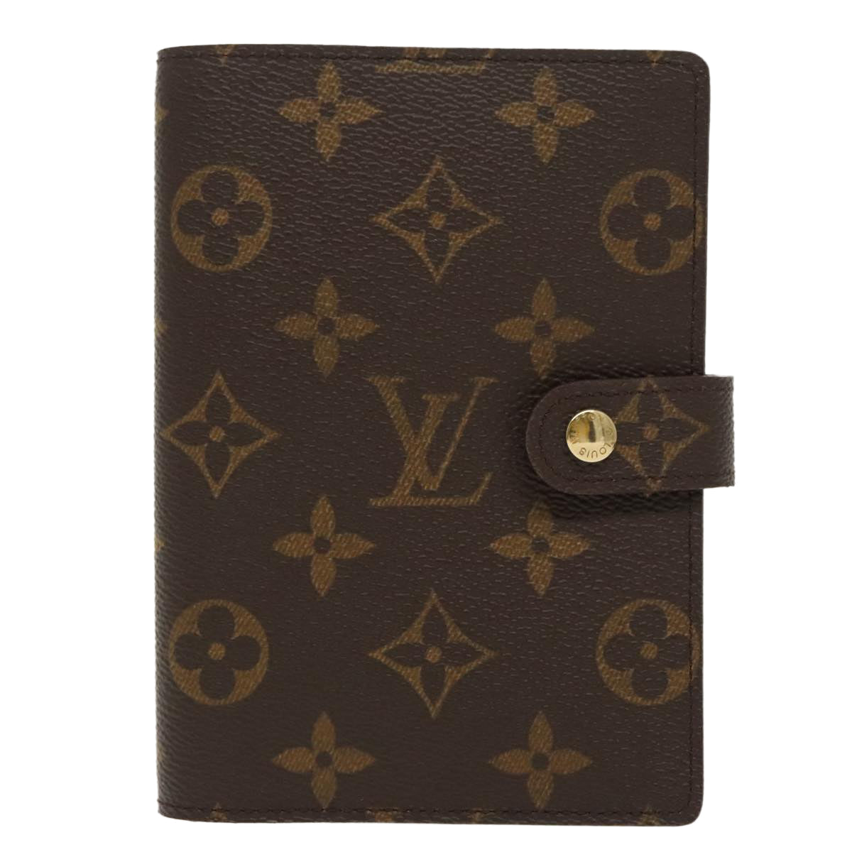 LOUIS VUITTON Monogram Agenda PM Day Planner Cover R20005 LV Auth 99222A