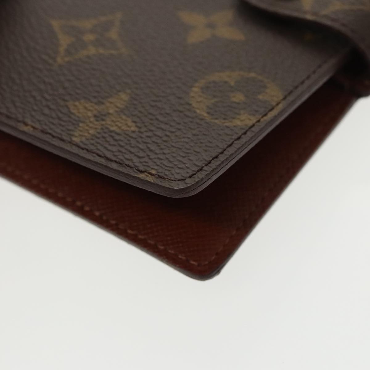 LOUIS VUITTON Monogram Agenda PM Day Planner Cover R20005 LV Auth 99222A