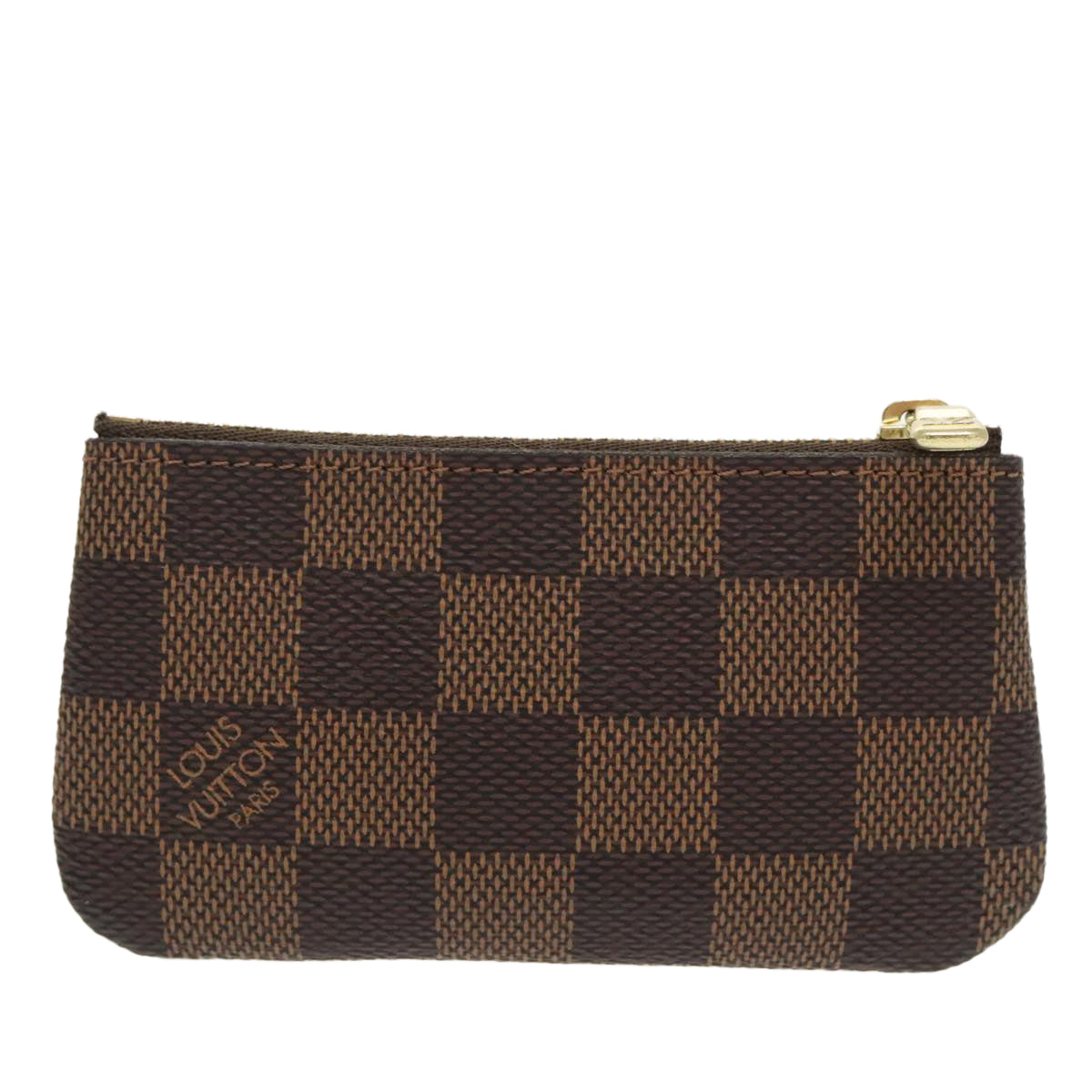 LOUIS VUITTON Damier Ebene Pochette Cles Coin Purse N62658 LV Auth 99223A - 0