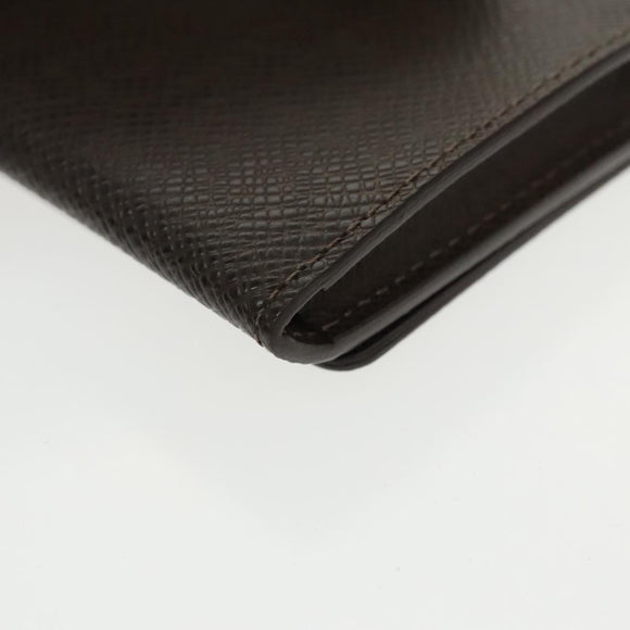 LOUIS VUITTON Taiga Envelope Carte De Visite Case Grizzly M30928 LV Auth 99226V