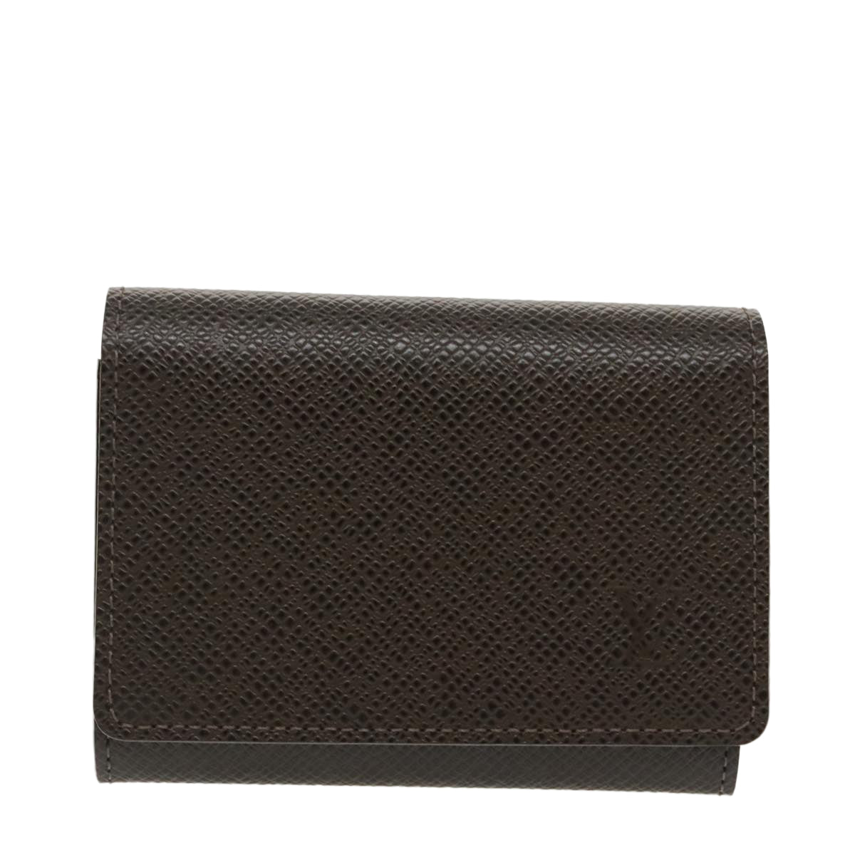 LOUIS VUITTON Taiga Envelope Carte De Visite Case Grizzly M30928 LV Auth 99226A