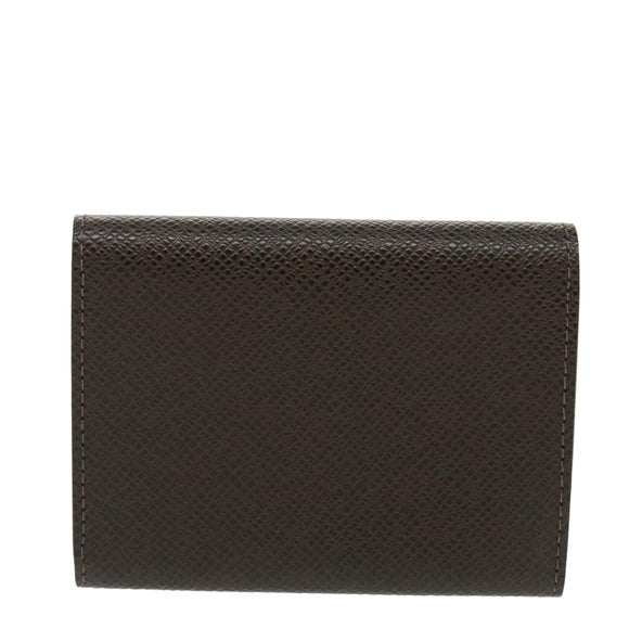 LOUIS VUITTON Taiga Envelope Carte De Visite Case Grizzly M30928 LV Auth 99226A