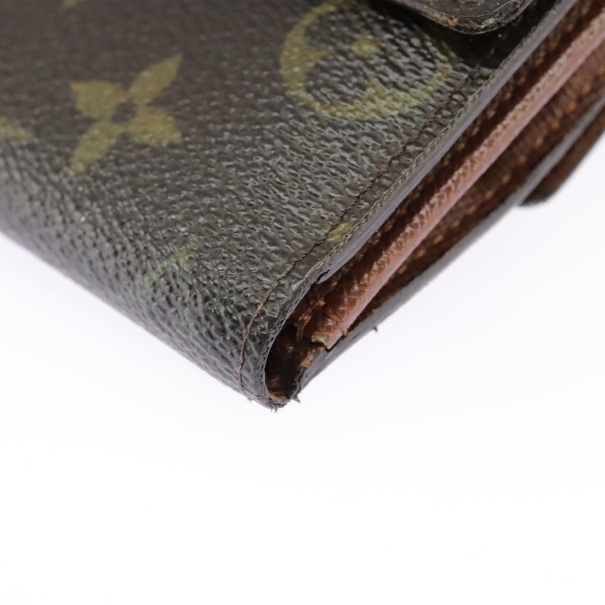 LOUIS VUITTON Monogram Portefeuille Elise Trifold Wallet M61654 LV Auth 99230