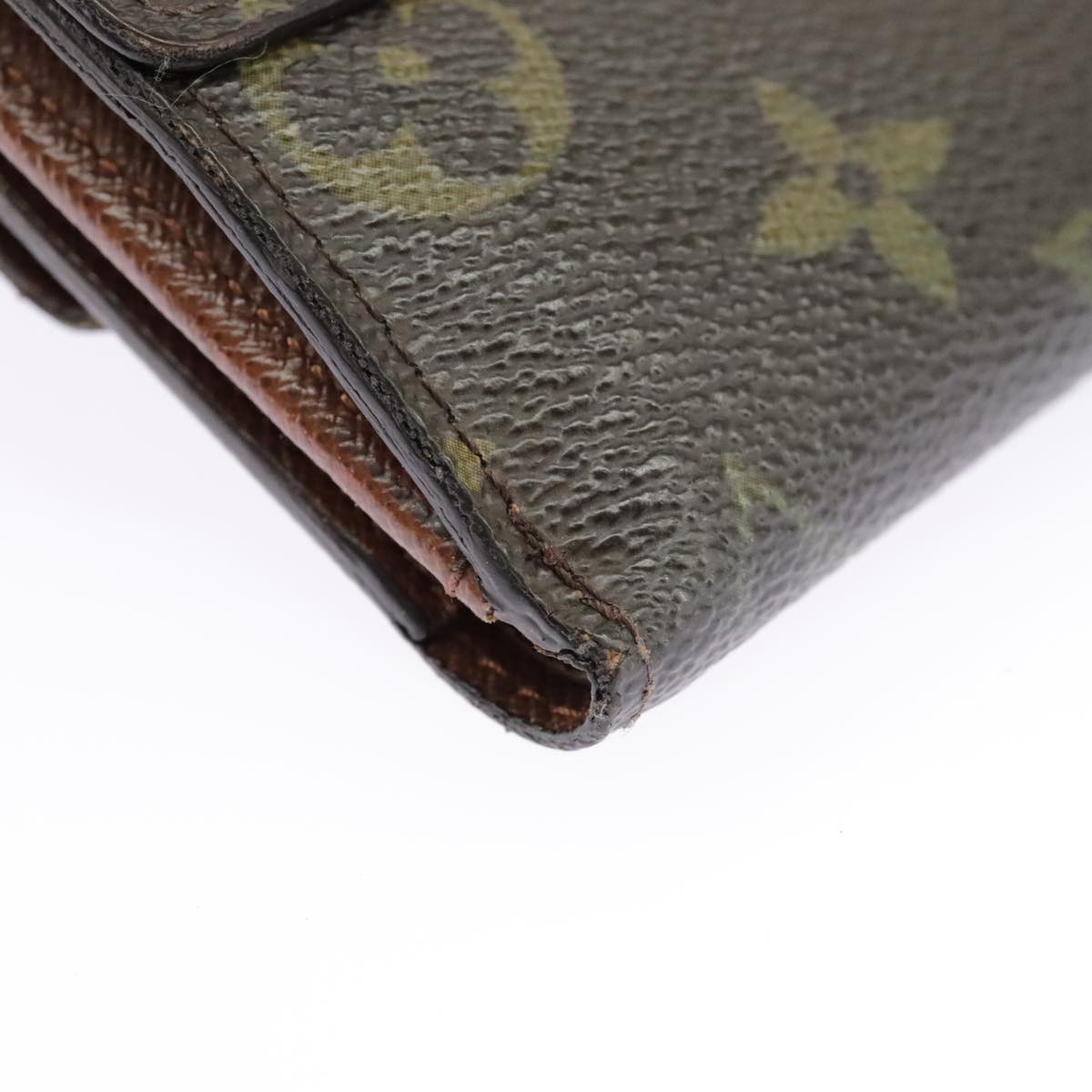 LOUIS VUITTON Monogram Portefeuille Elise Trifold Wallet M61654 LV Auth 99230