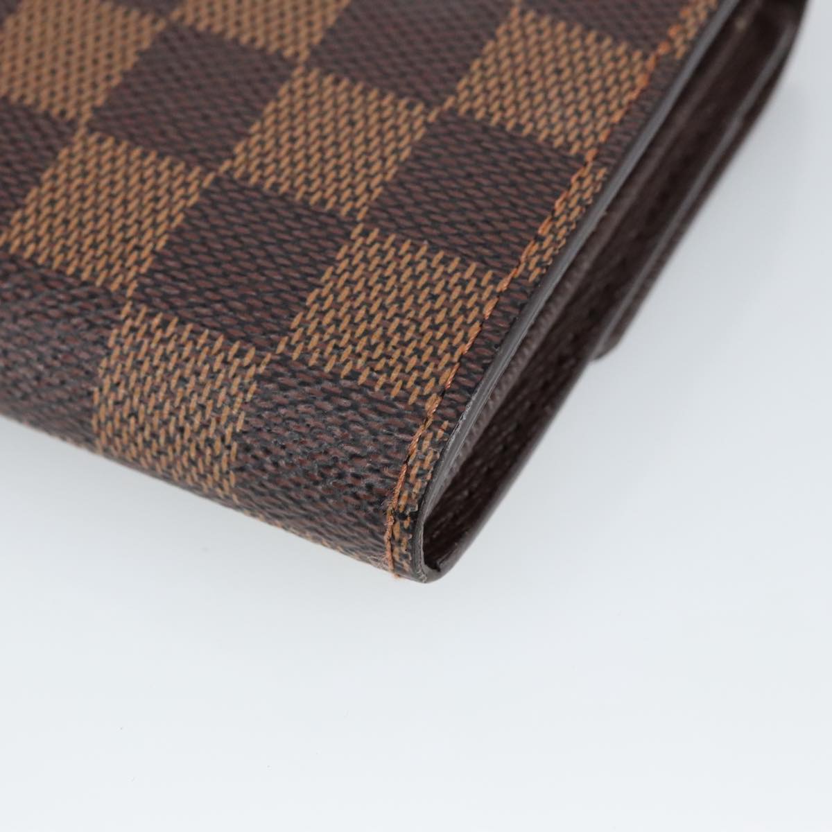 LOUIS VUITTON Damier Ebene Portefeuille Sarah Long Wallet N60491 LV Auth 99233