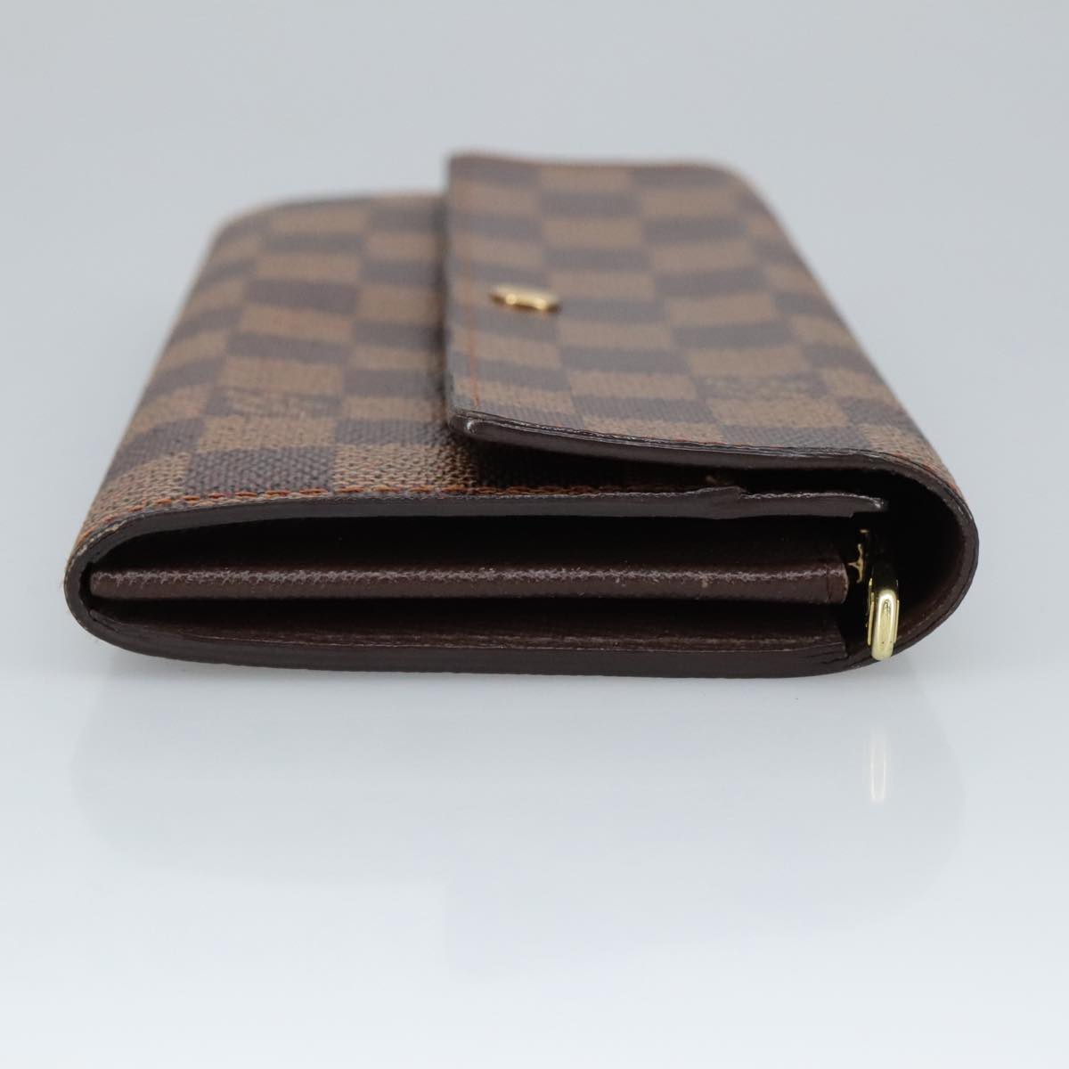 LOUIS VUITTON Damier Ebene Portefeuille Sarah Long Wallet N60491 LV Auth 99233