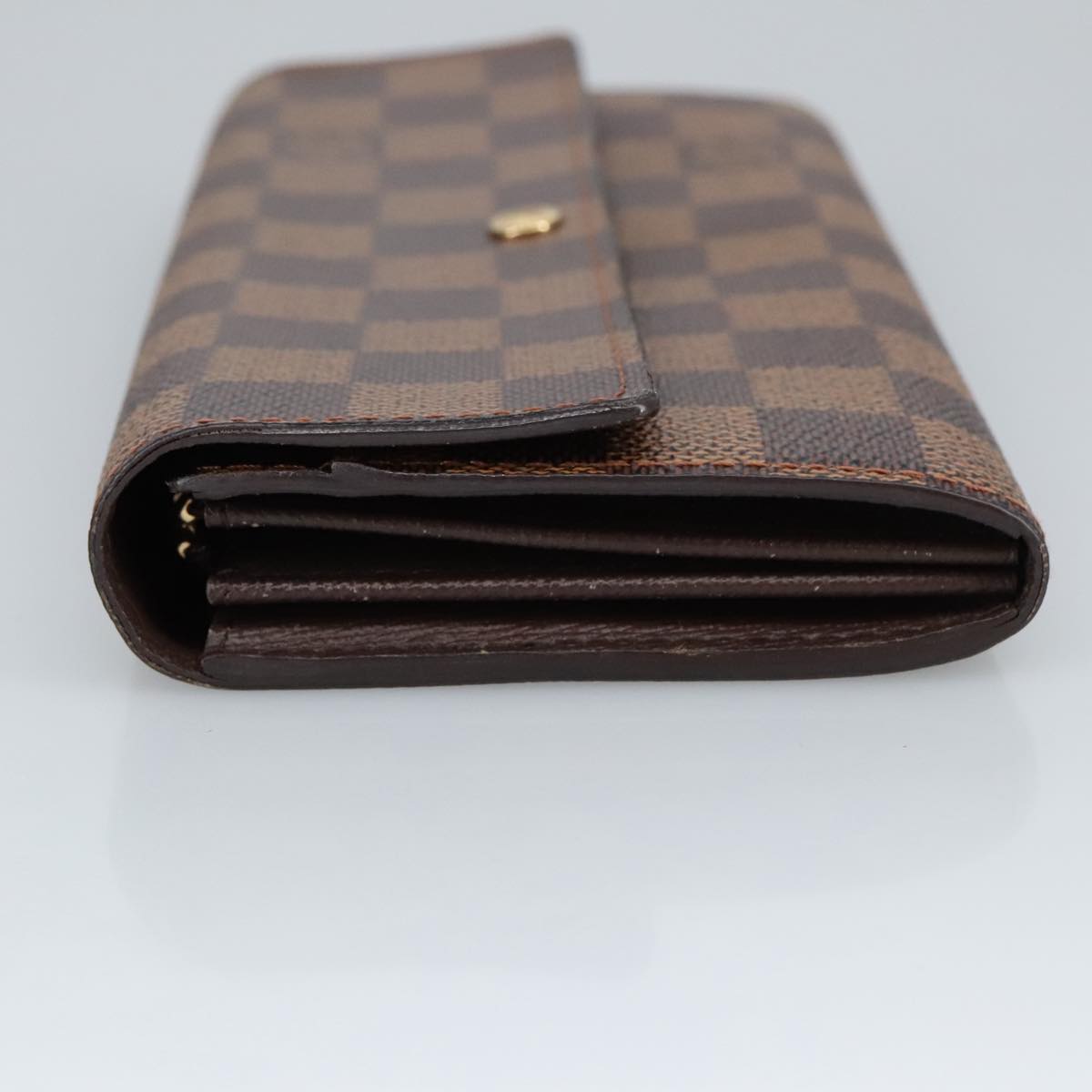 LOUIS VUITTON Damier Ebene Portefeuille Sarah Long Wallet N60491 LV Auth 99233