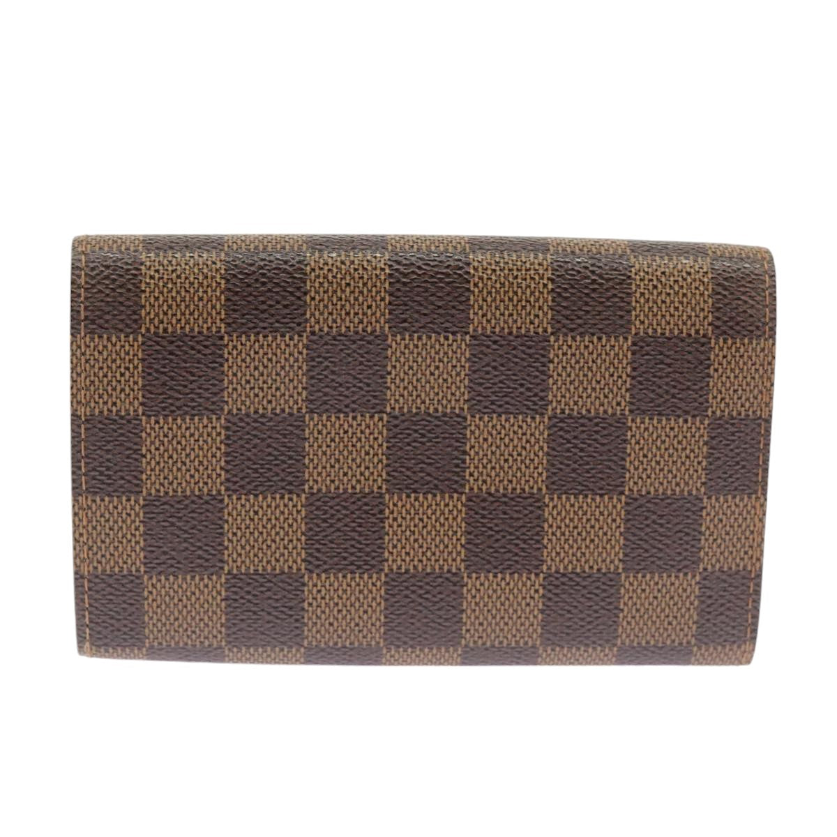 LOUIS VUITTON Damier Ebene Porte Monnaie Billets Tresor N61730 LV Auth 99234 - 0