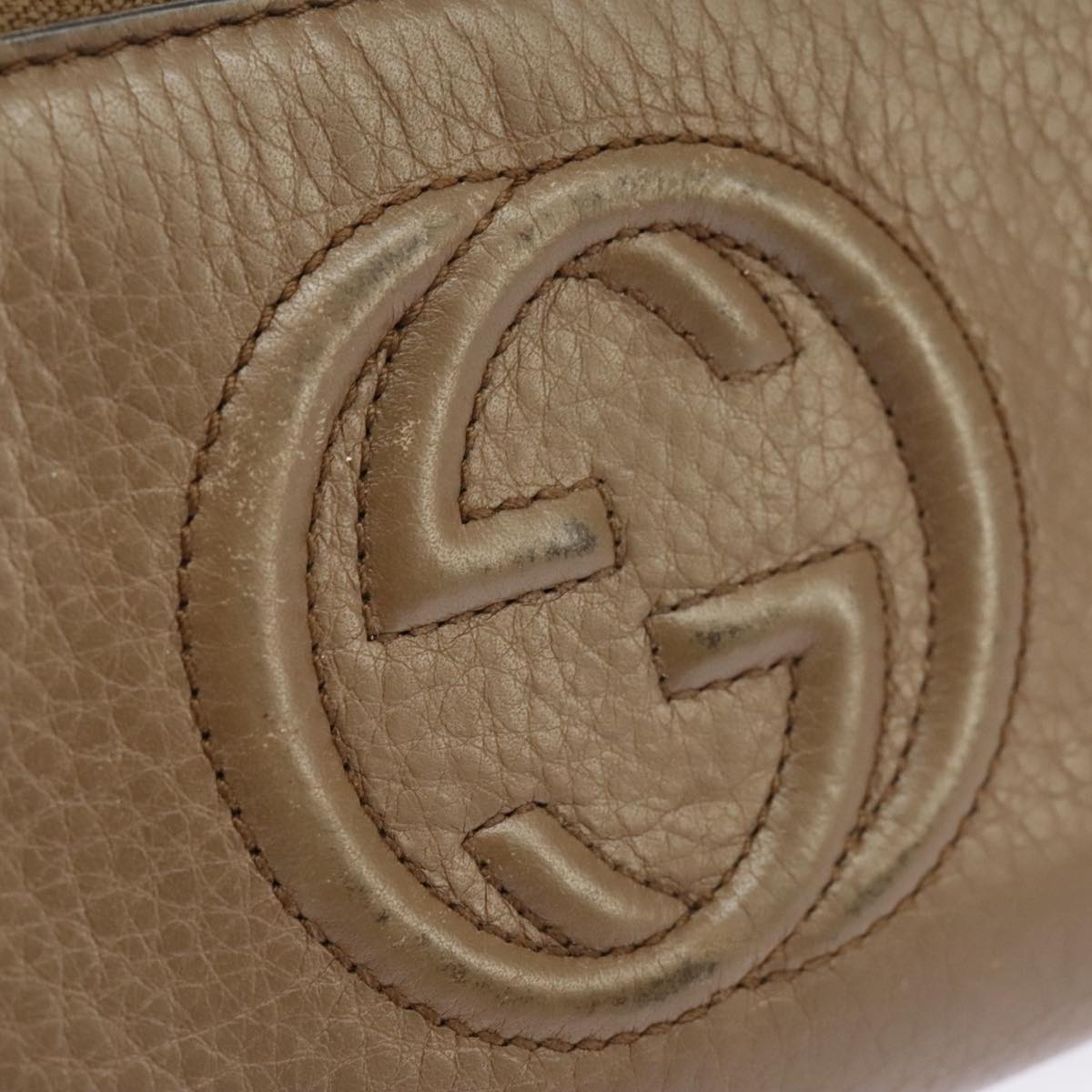 GUCCI Interlocking Wallet Leather Brown Auth 99239