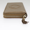 GUCCI Interlocking Wallet Leather Brown Auth 99239-3