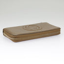 GUCCI Interlocking Wallet Leather Brown Auth 99239-5