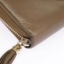 GUCCI Interlocking Wallet Leather Brown Auth 99239-14