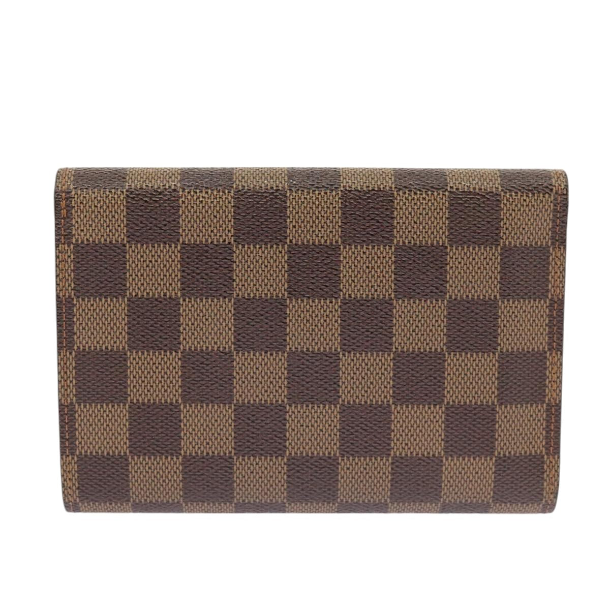 LOUIS VUITTON Damier Ebene Porte Tresor Etui Papie Wallet N61202 LV Auth 99243 - 0