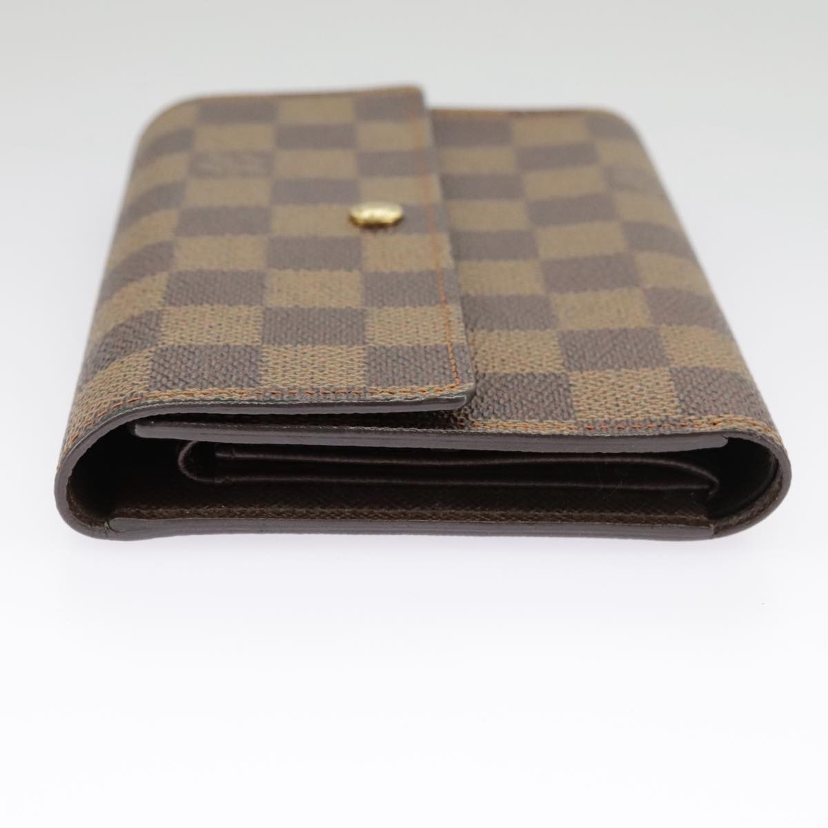 LOUIS VUITTON Damier Ebene Porte Tresor Etui Papie Wallet N61202 LV Auth 99243