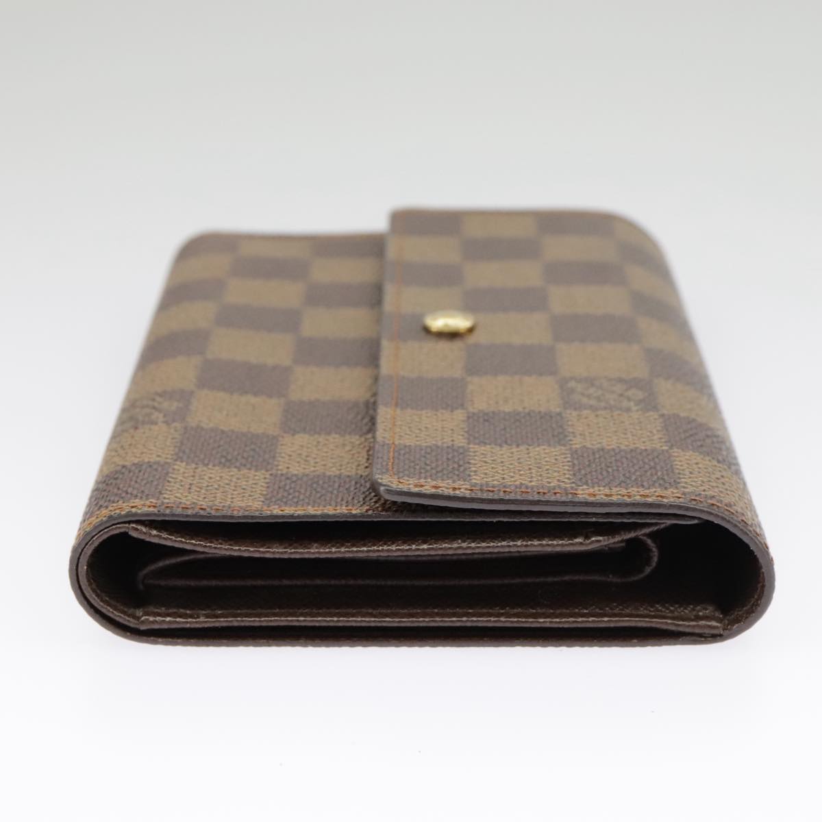 LOUIS VUITTON Damier Ebene Porte Tresor Etui Papie Wallet N61202 LV Auth 99243