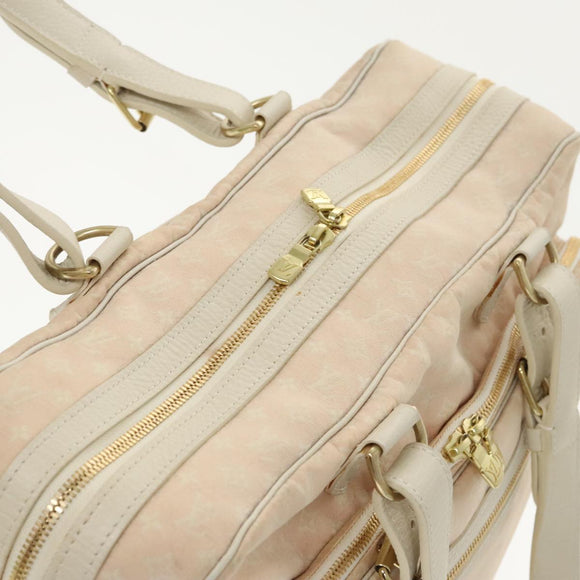 LOUIS VUITTON Monogram Mini Lin Sac Arange Schoudertas Rose M95255 Auth 99244