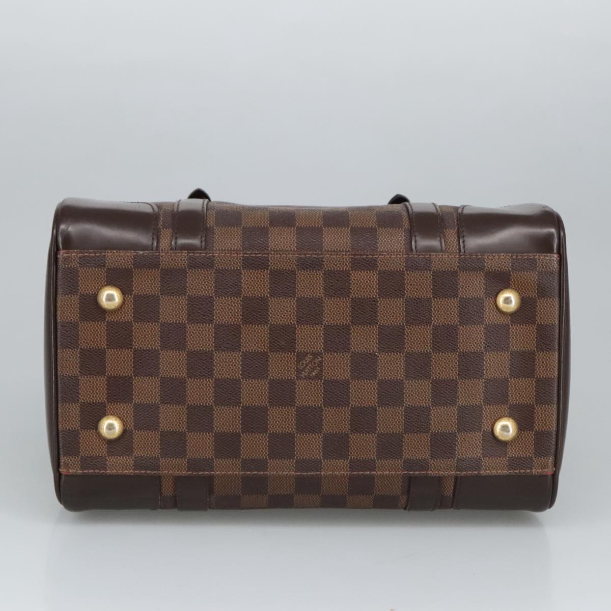 LOUIS VUITTON Damier Ebene Berkeley Hand Bag N52000 LV Auth 99247