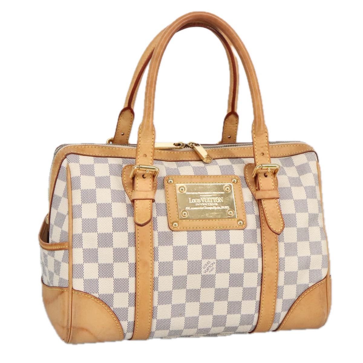 LOUIS VUITTON Damier Azur Berkeley Hand Bag N52001 LV Auth 99248