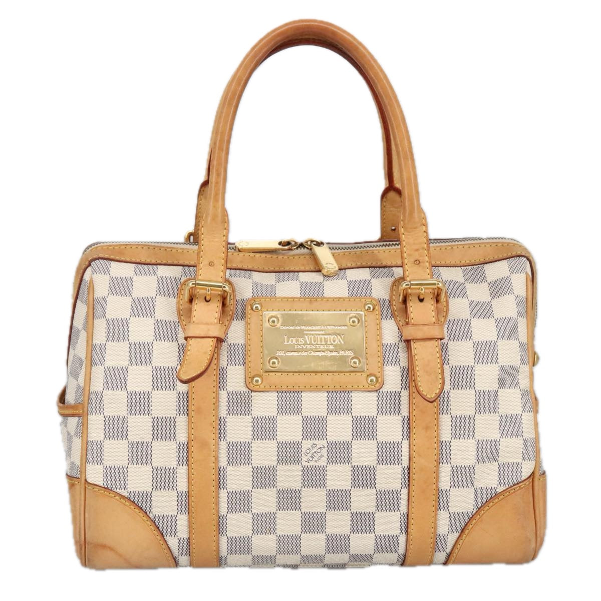 LOUIS VUITTON Damier Azur Berkeley Hand Bag N52001 LV Auth 99248