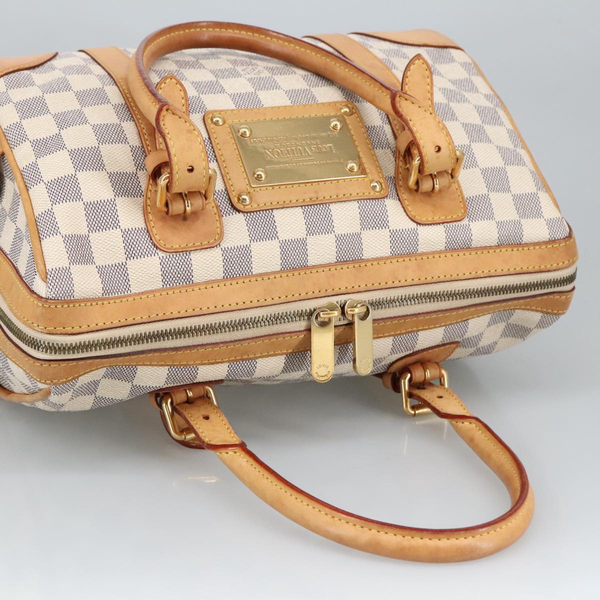 LOUIS VUITTON Damier Azur Berkeley Hand Bag N52001 LV Auth 99248