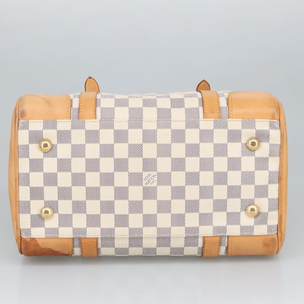 LOUIS VUITTON Damier Azur Berkeley Hand Bag N52001 LV Auth 99248