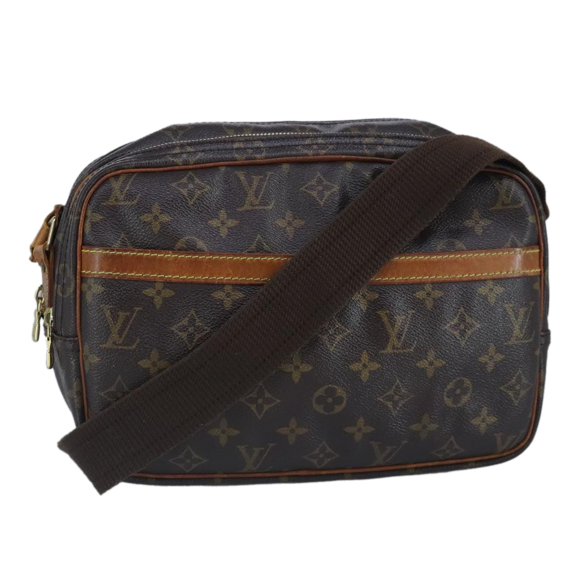 LOUIS VUITTON Monogram Reporter PM Shoulder Bag M45254 LV Auth 99251