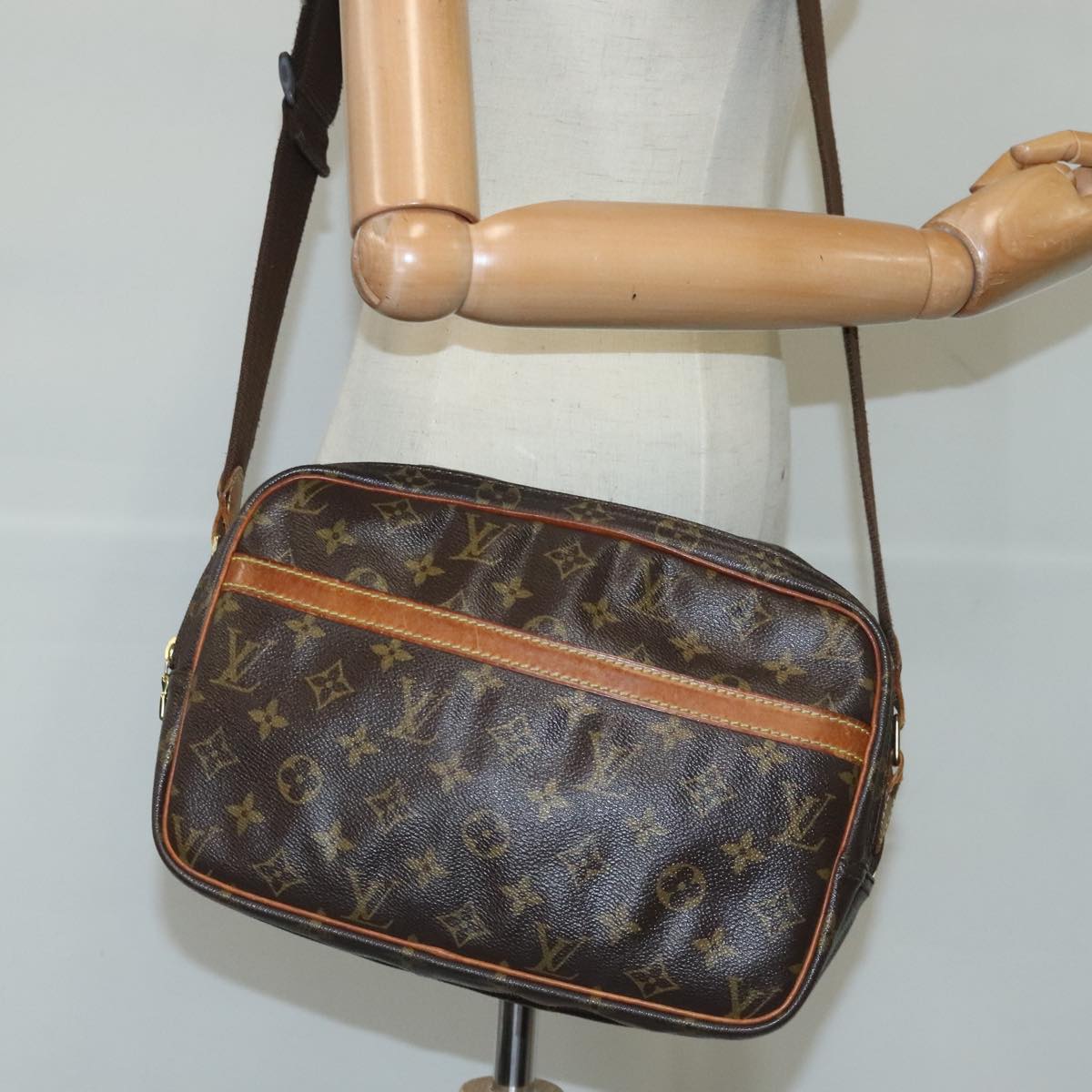 LOUIS VUITTON Monogram Reporter PM Shoulder Bag M45254 LV Auth 99251