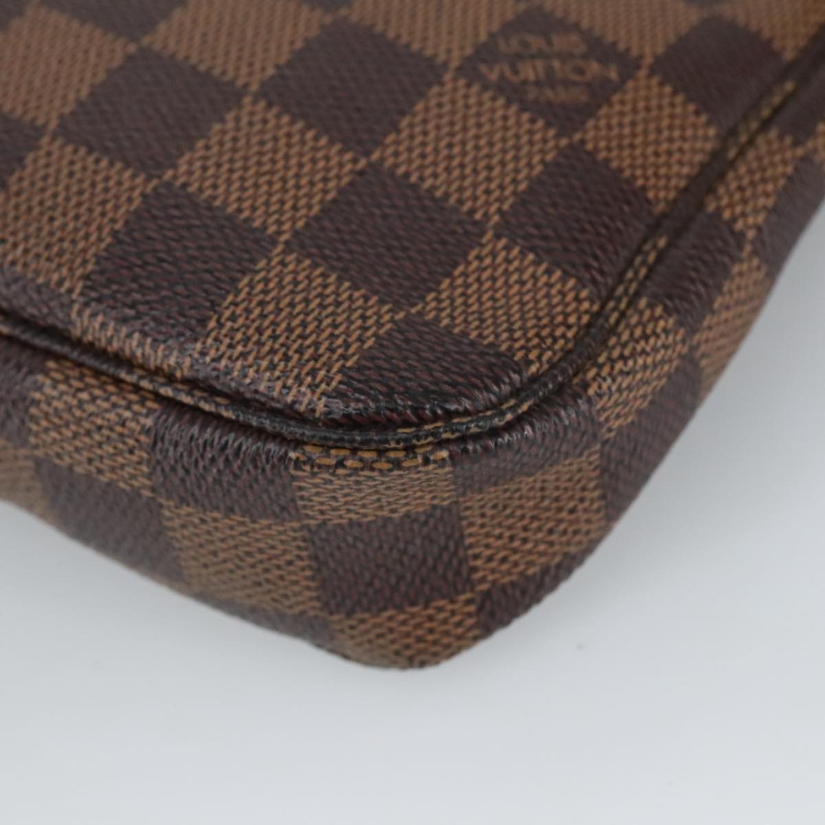 LOUIS VUITTON Damier Ebene Pochette Accessoires Pouch N41206 LV Auth 99254