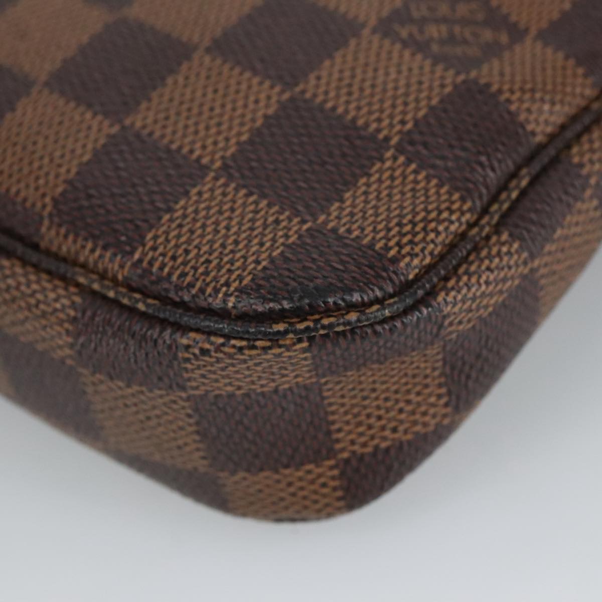 LOUIS VUITTON Damier Ebene Pochette Accessoires Pouch N41206 LV Auth 99254