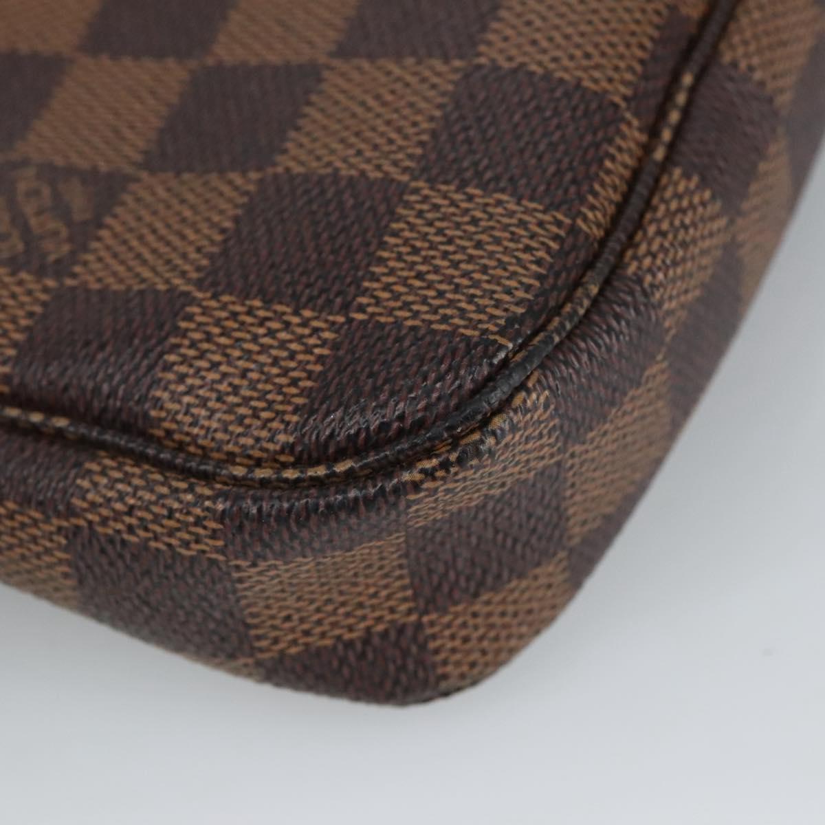 LOUIS VUITTON Damier Ebene Pochette Accessoires Pouch N41206 LV Auth 99254