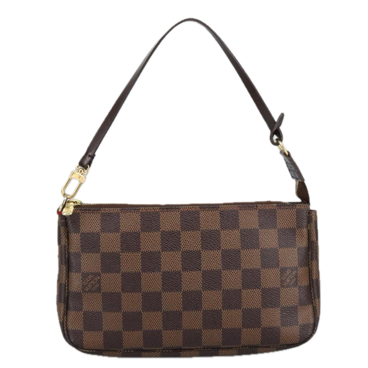 LOUIS VUITTON Damier Ebene Pochette Accessoires Pouch N41206 LV Auth 99254