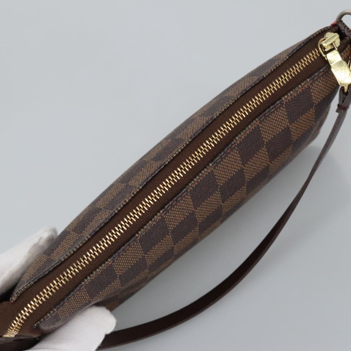 LOUIS VUITTON Damier Ebene Pochette Accessoires Pouch N41206 LV Auth 99254