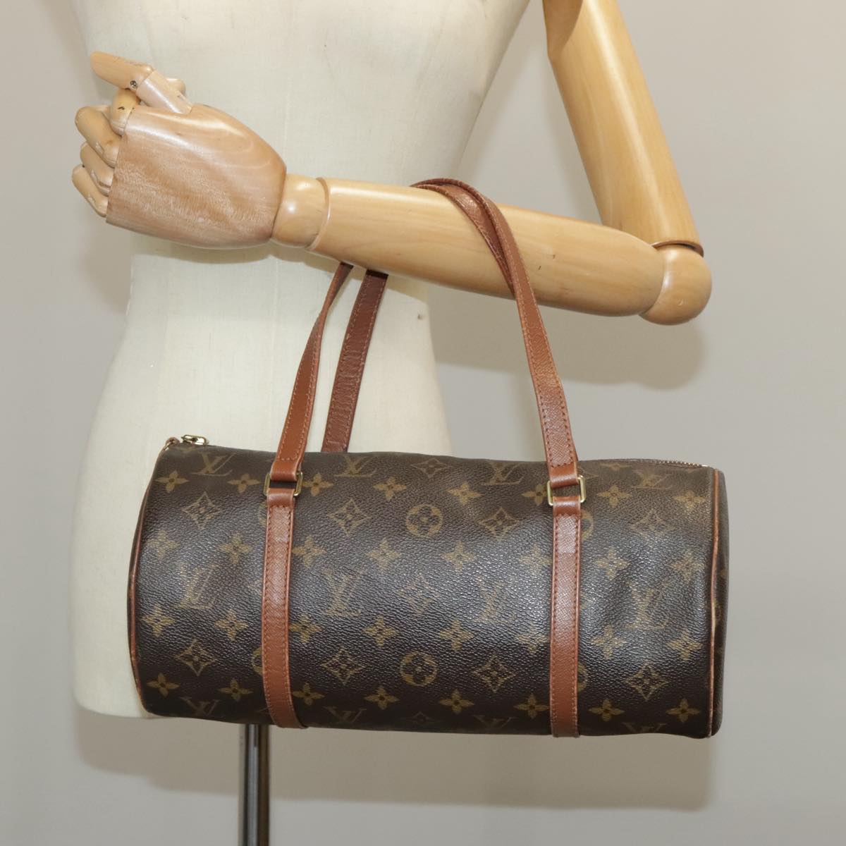 LOUIS VUITTON Monogram Papillon 30 Hand Bag M51385 LV Auth 99259