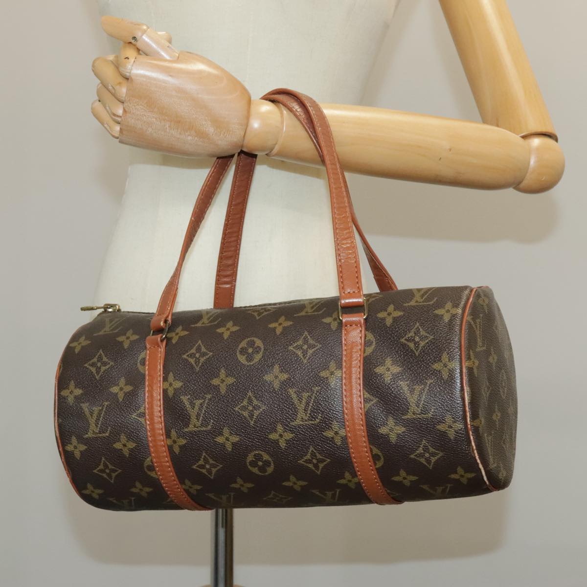 LOUIS VUITTON Monogram Papillon 30 Hand Bag M51385 LV Auth 99260