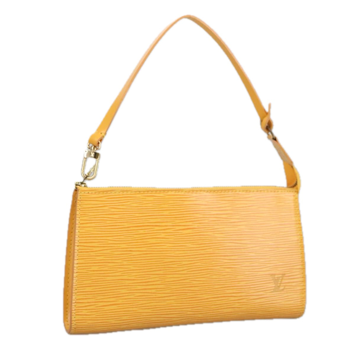 LOUIS VUITTON Epi Pochette Accessoires Pouch Yellow M52989 LV Auth 99264