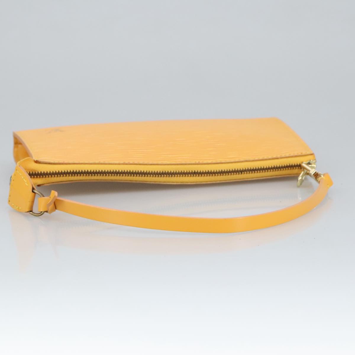 LOUIS VUITTON Epi Pochette Accessoires Pouch Yellow M52989 LV Auth 99264