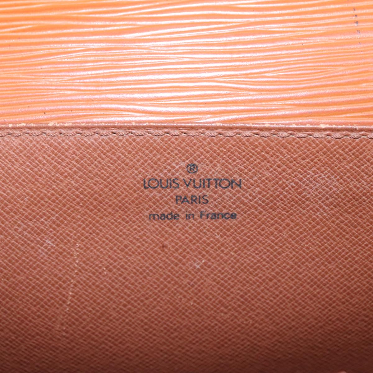 LOUIS VUITTON Epi Serviette Ambassador Bag Zipangu Gold M54418 LV Auth 99266