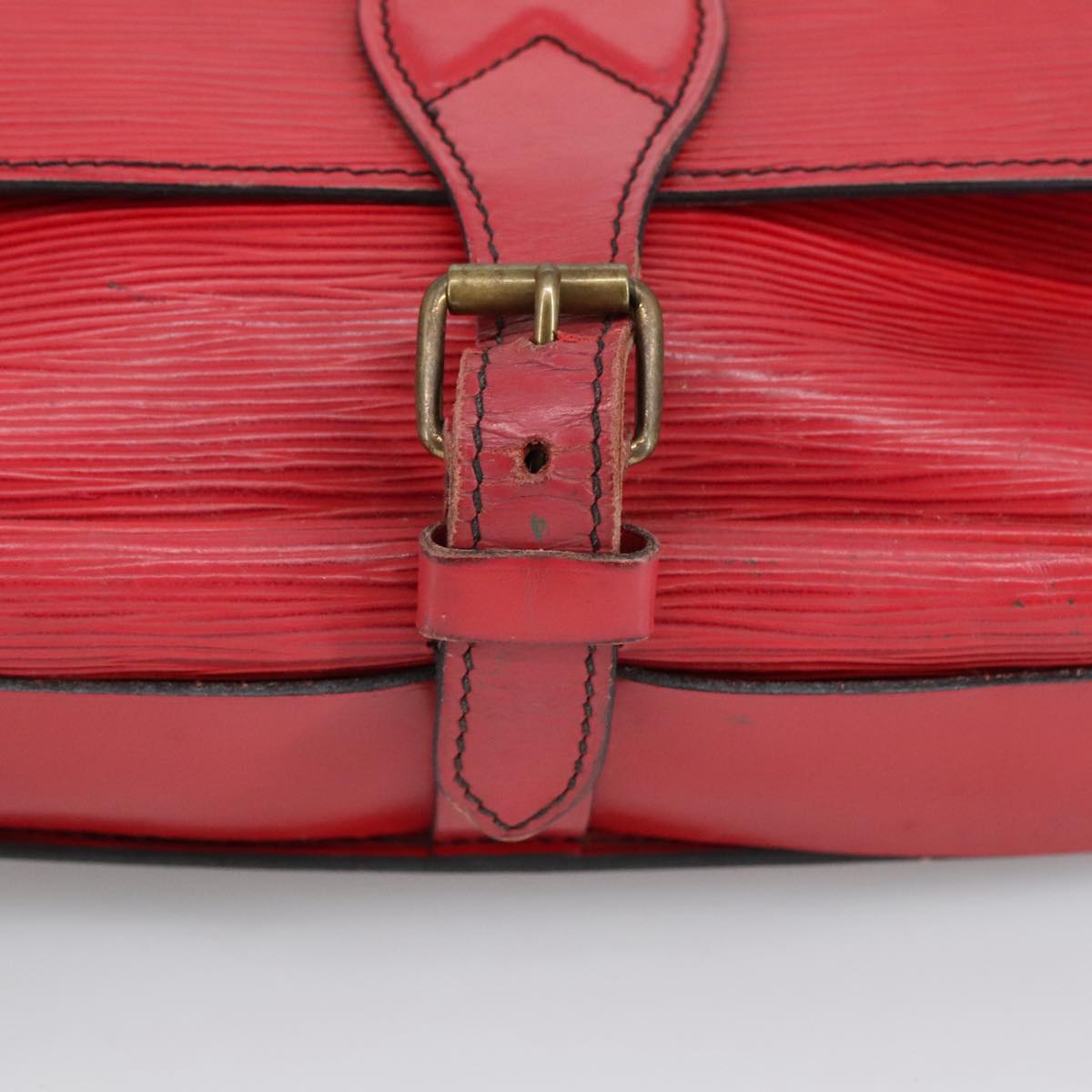 LOUIS VUITTON Epi Cartesier MM Shoulder Bag Red M52247 LV Auth 99268