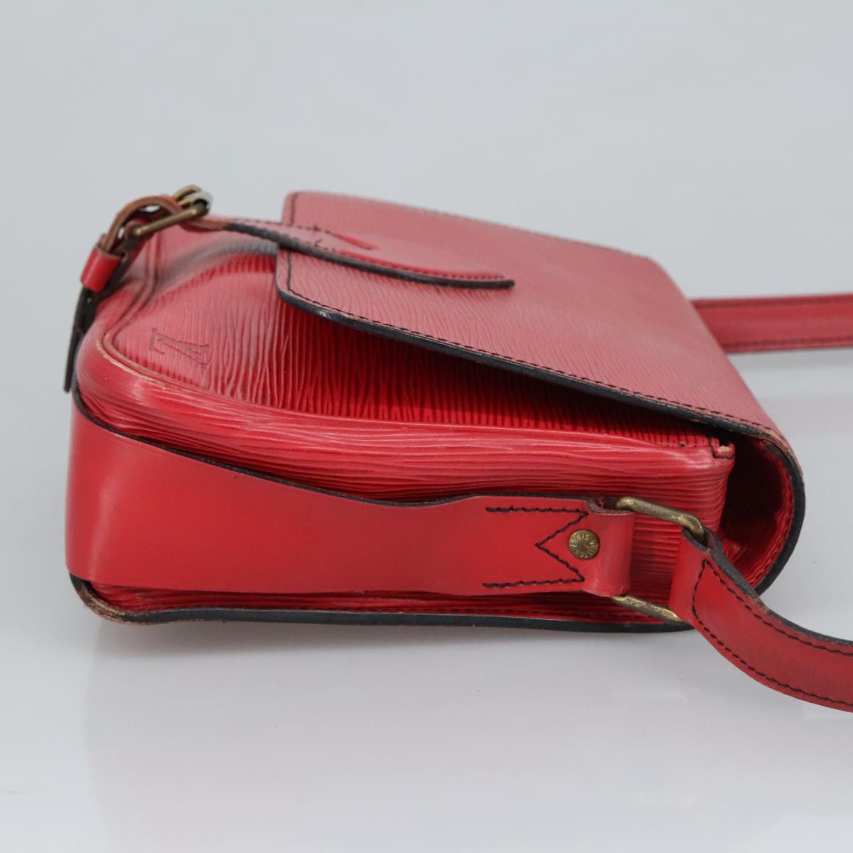 LOUIS VUITTON Epi Cartesier MM Shoulder Bag Red M52247 LV Auth 99268