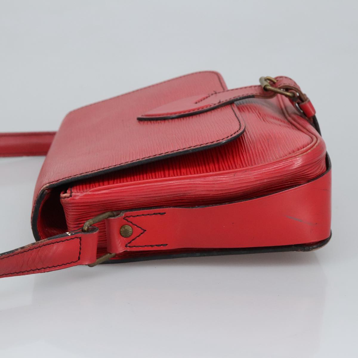 LOUIS VUITTON Epi Cartesier MM Shoulder Bag Red M52247 LV Auth 99268