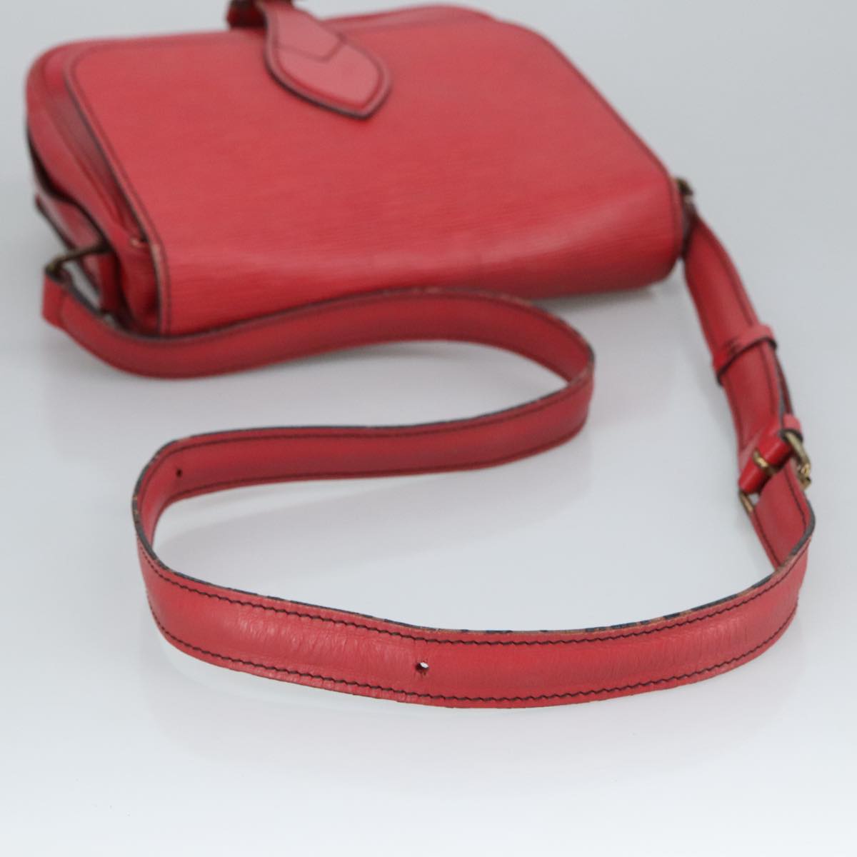 LOUIS VUITTON Epi Cartesier MM Shoulder Bag Red M52247 LV Auth 99268