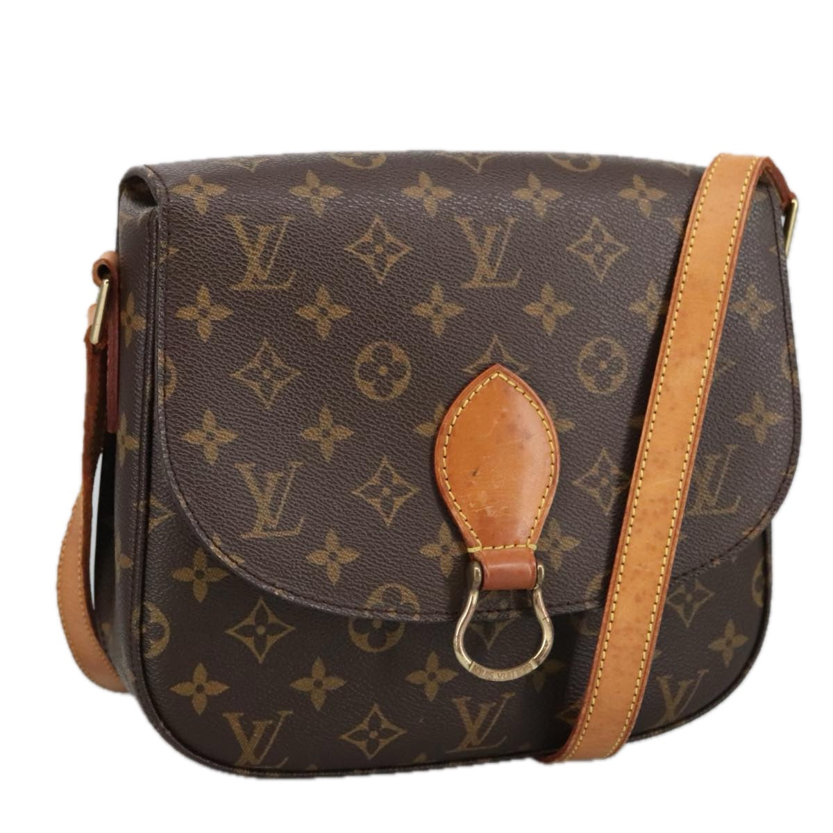 LOUIS VUITTON Monogram Saint Cloud GM Shoulder Bag M51242 LV Auth 99269