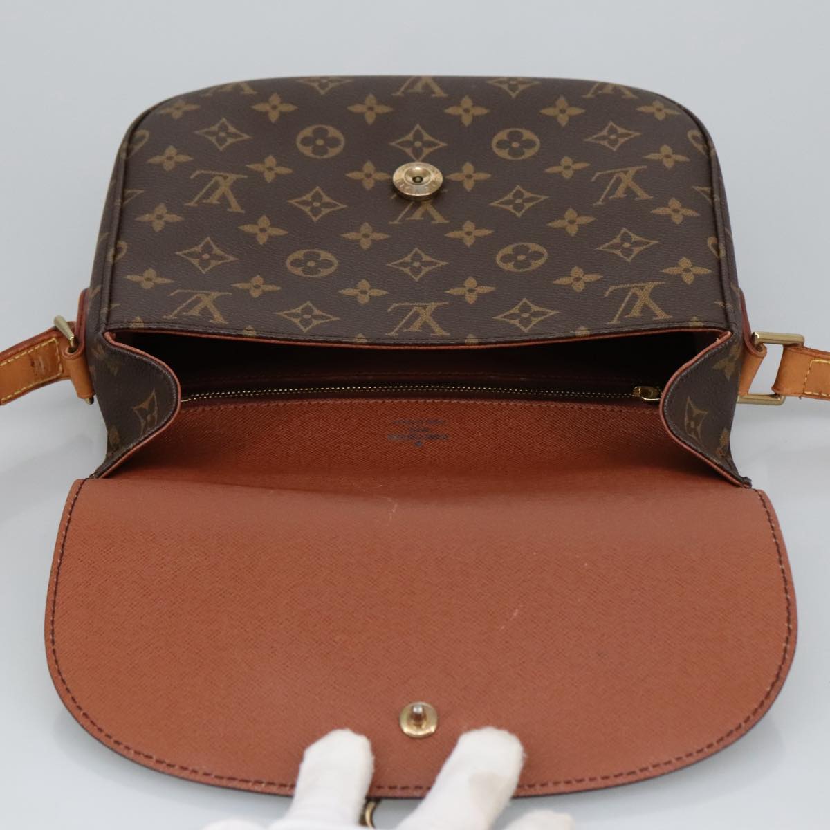 LOUIS VUITTON Monogram Saint Cloud GM Shoulder Bag M51242 LV Auth 99269