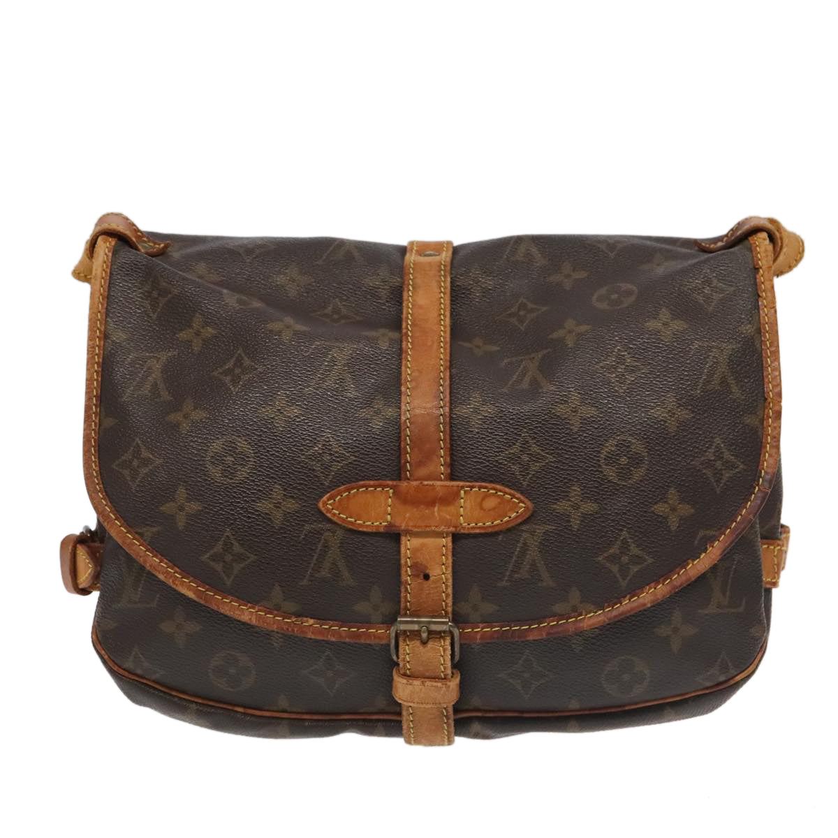 LOUIS VUITTON Monogram Saumur 30 Shoulder Bag M42256 LV Auth 99273 - 0