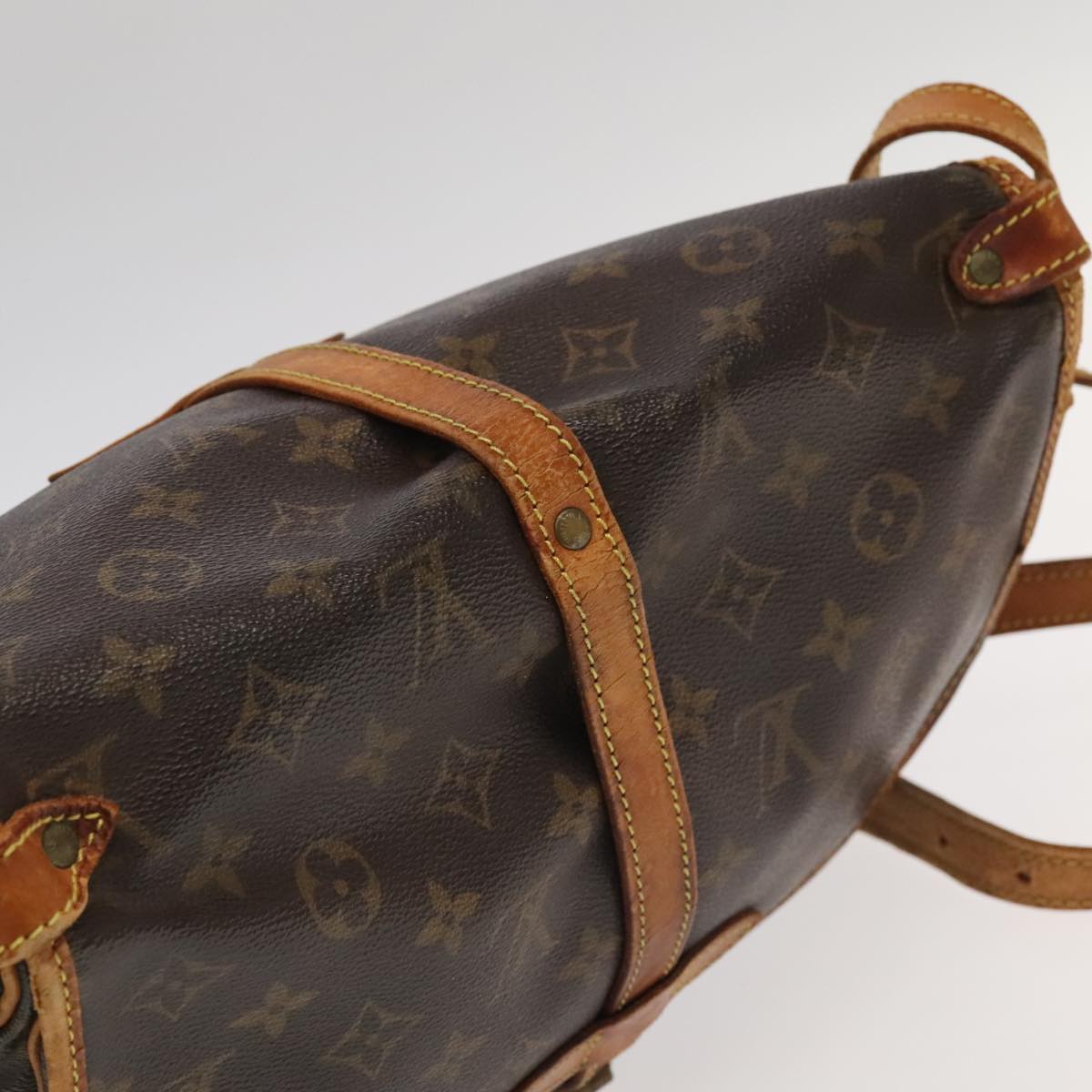 LOUIS VUITTON Monogram Saumur 30 Shoulder Bag M42256 LV Auth 99273