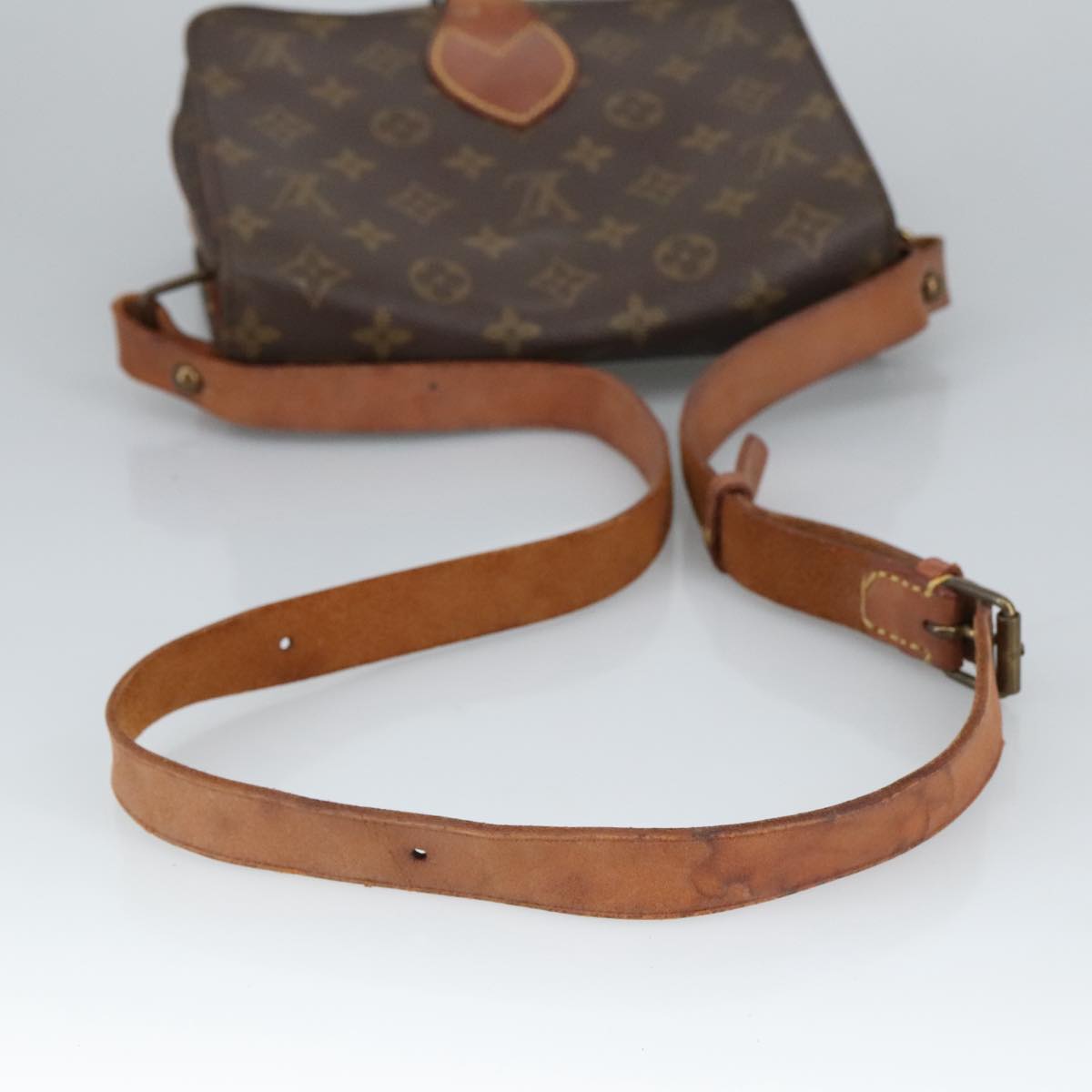 LOUIS VUITTON Monogram Cartouchiere MM Shoulder Bag M51253 LV Auth 99280