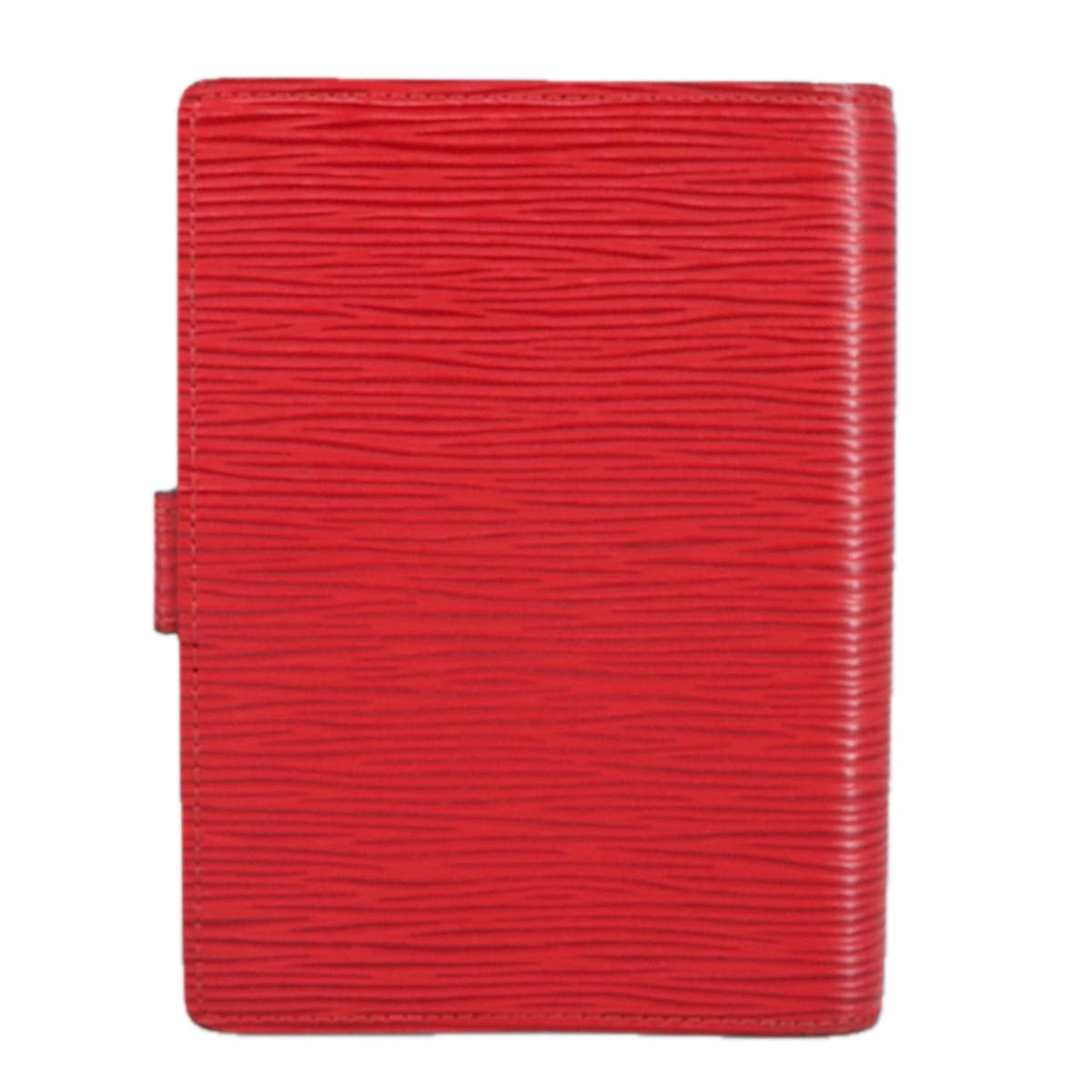 LOUIS VUITTON Epi Agenda PM Day Planner Cover Red R20057 LV Auth 99285