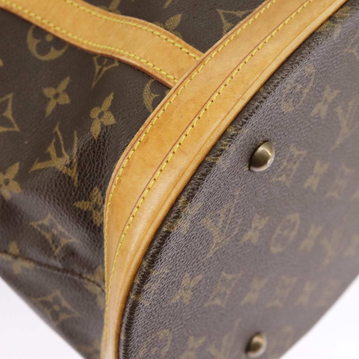 LOUIS VUITTON Monogram Bucket GM Shoulder Bag M42236 LV Auth 99296