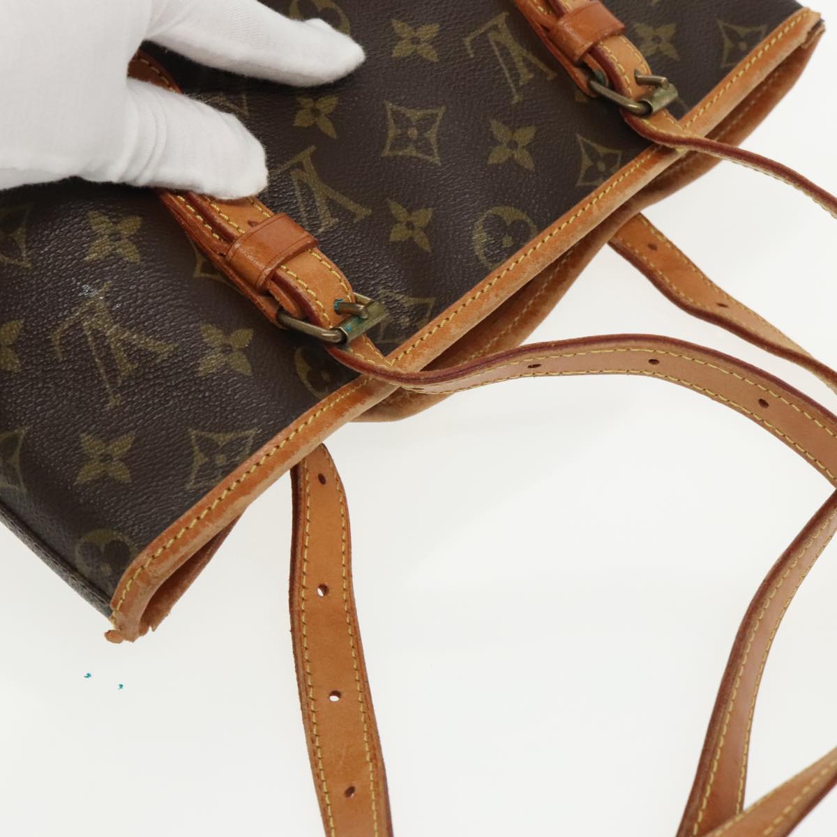 LOUIS VUITTON Monogram Bucket GM Shoulder Bag Vintage M42236 LV Auth 99297